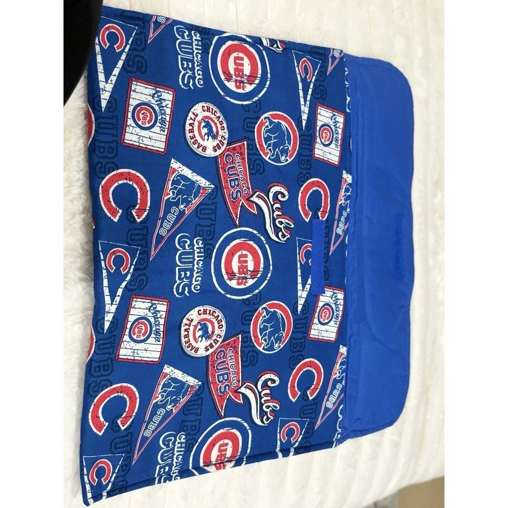 Handmade Chicago Cubs Padded Organizer Pouch